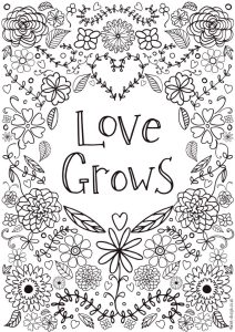 20+ Free Printable Love Coloring Pages for Adults