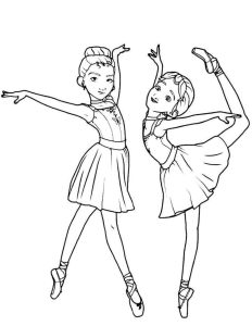 Lovely Ballerina Coloring Page Free Printable Coloring Pages for Kids