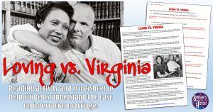 Students of History Loving vs. Virginia Worksheet and Reading