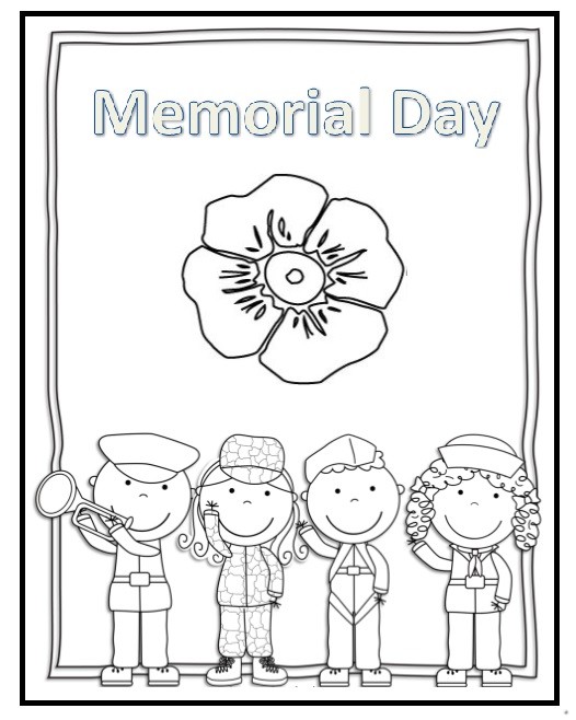 Happy Memorial Day Coloring Pages