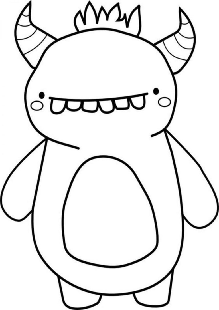 Monsters Coloring Page
