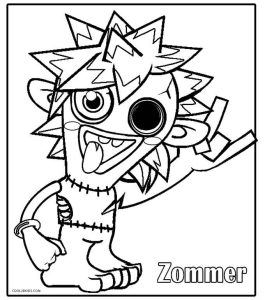 Printable Moshi Monsters Coloring Pages For Kids Cool2bKids