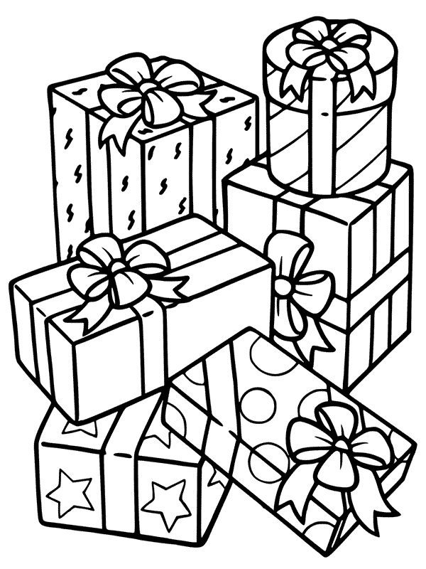 Coloring Page Present