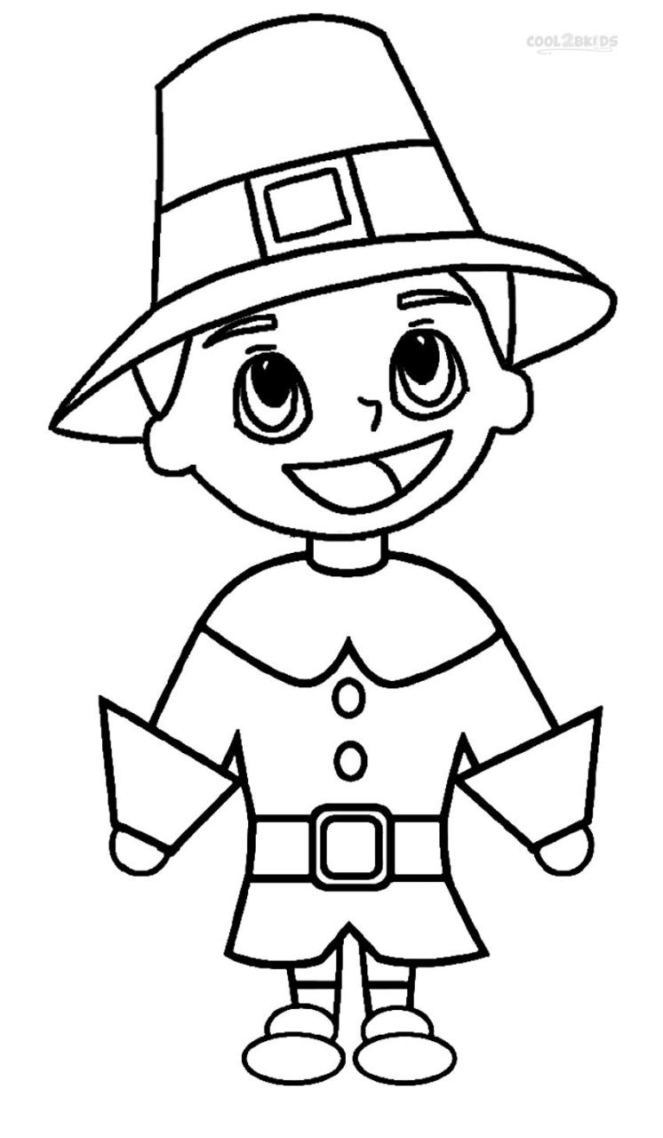 Pilgrims Coloring Pages