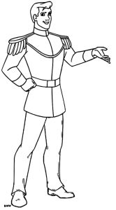 Prince Charming Coloring Page 1