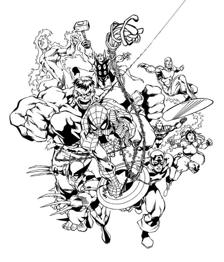 Printable Marvel Coloring Pages