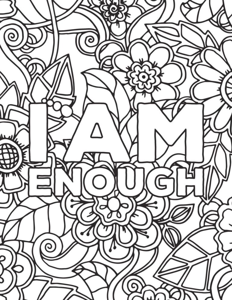 Quote Coloring Page