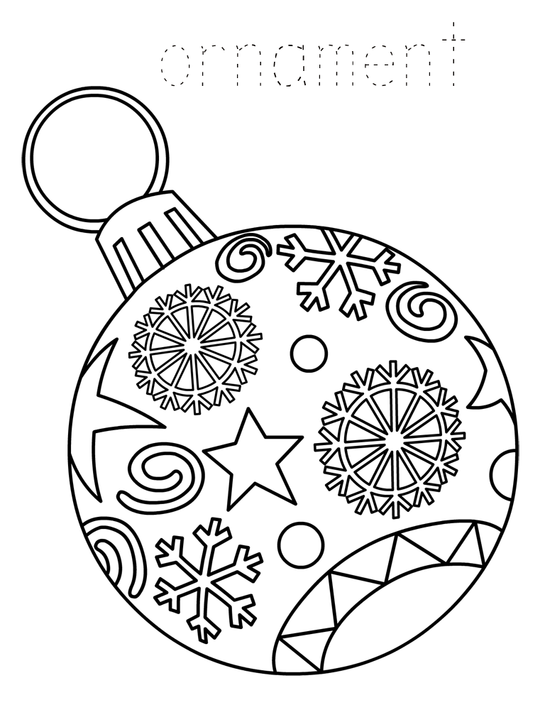 Ornaments Coloring Pages