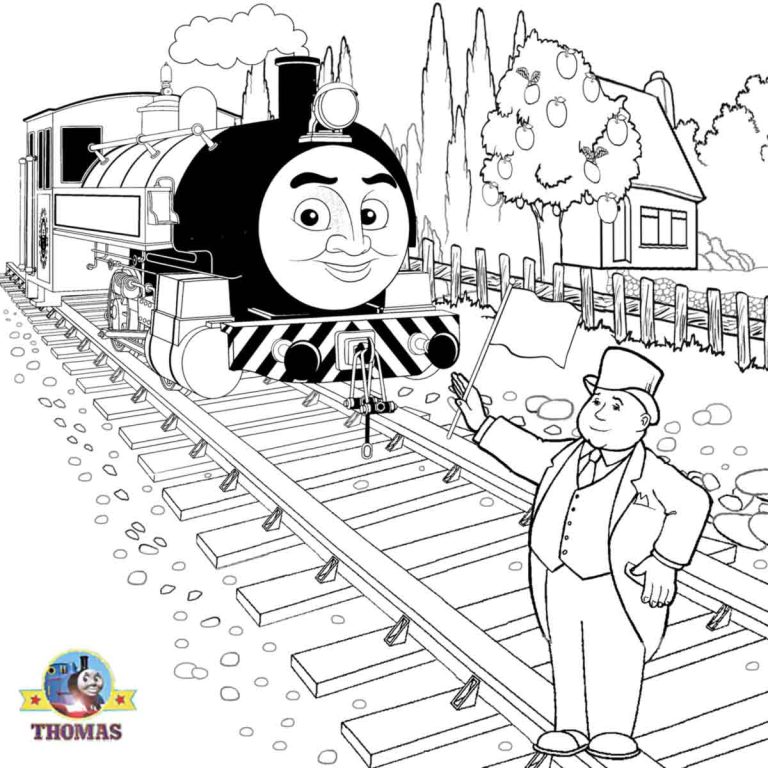 Thomas The Train Coloring Page