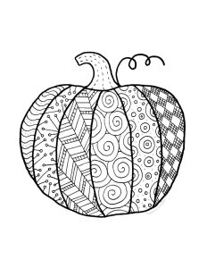 Pumpkin Coloring Page Free Printable for Personal Use Finding Zest