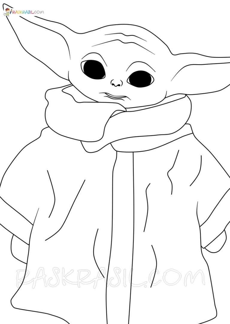 Free Coloring Pages Baby Yoda