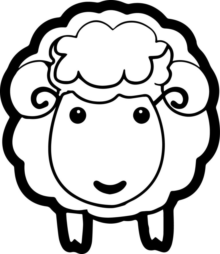 Coloring Page Of Sheep