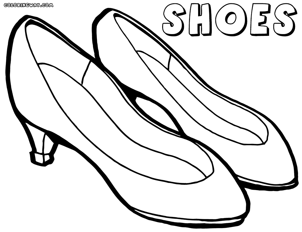 Coloring Page Shoes