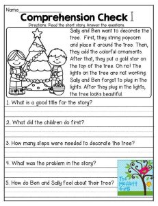Amazing reading comprehension worksheet for grade 1 pdf Literacy
