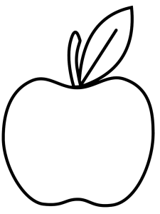 A is for Apple Color and Tracing Worksheet ⋆ coloring.rocks!