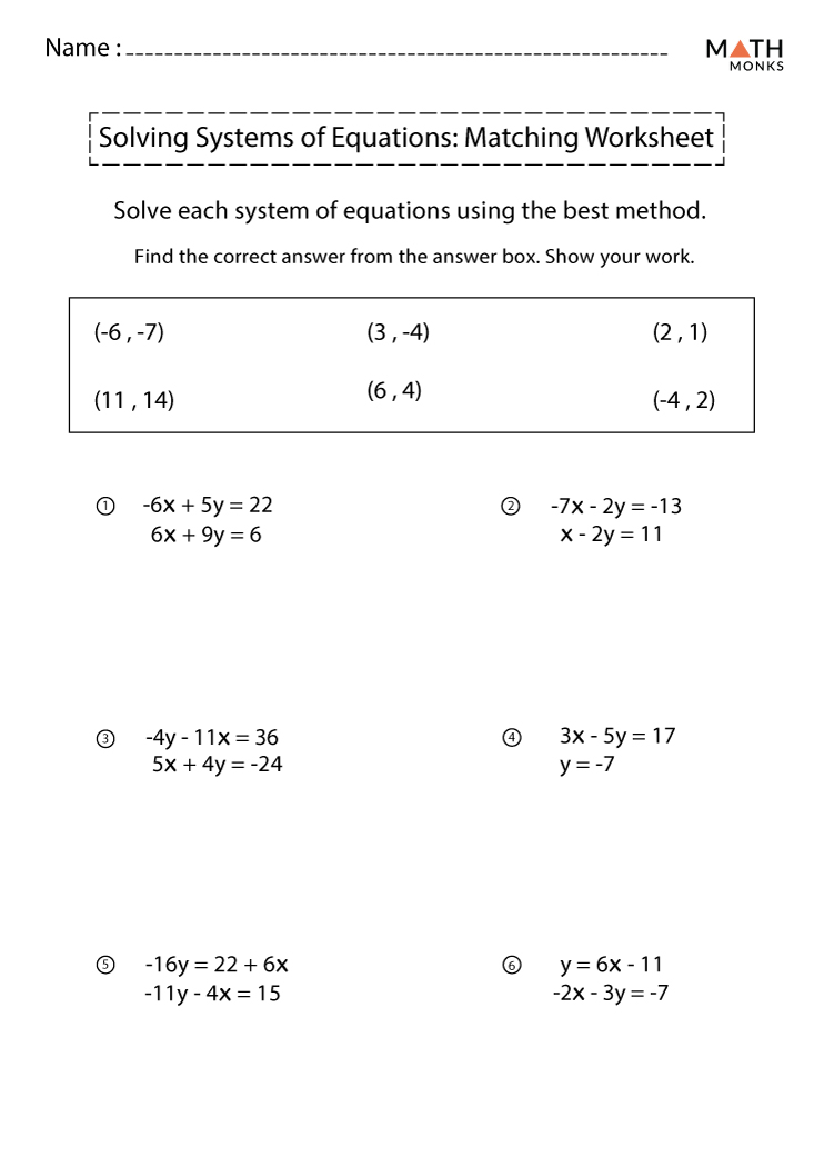 3 Variable System Of Equations Word Problems Worksheet Pdf