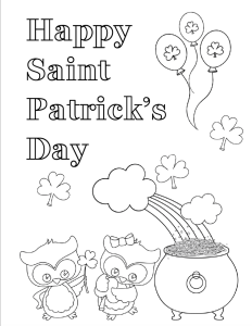 Free Printable St. Patrick’s Day Coloring Pages 4 Designs!
