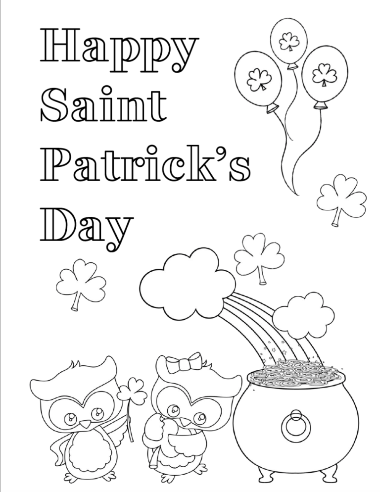St. Patrick Coloring Page