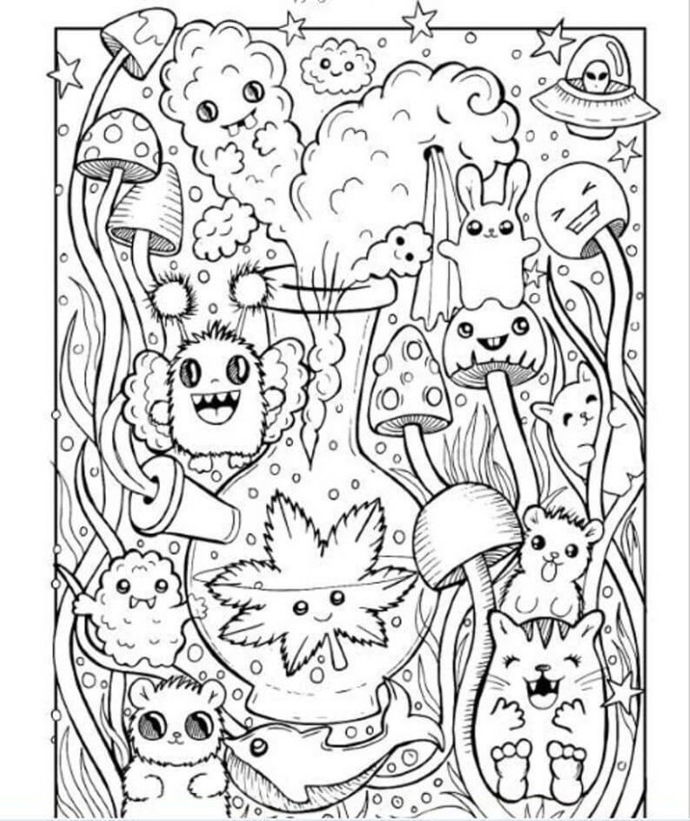 Easy Stoner Coloring Pages