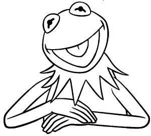 The Famous Kermit the Frog Coloring Pages The Famous Kermit the Frog