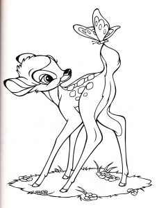 Walt Disney Coloring Pages Bambi Walt Disney Characters Photo