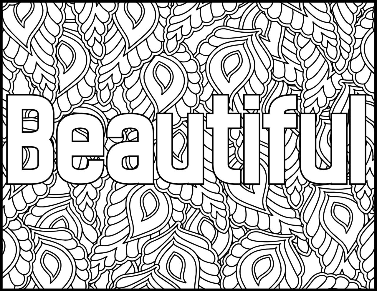 Inspirational Free Positive Affirmation Coloring Pages Top Free