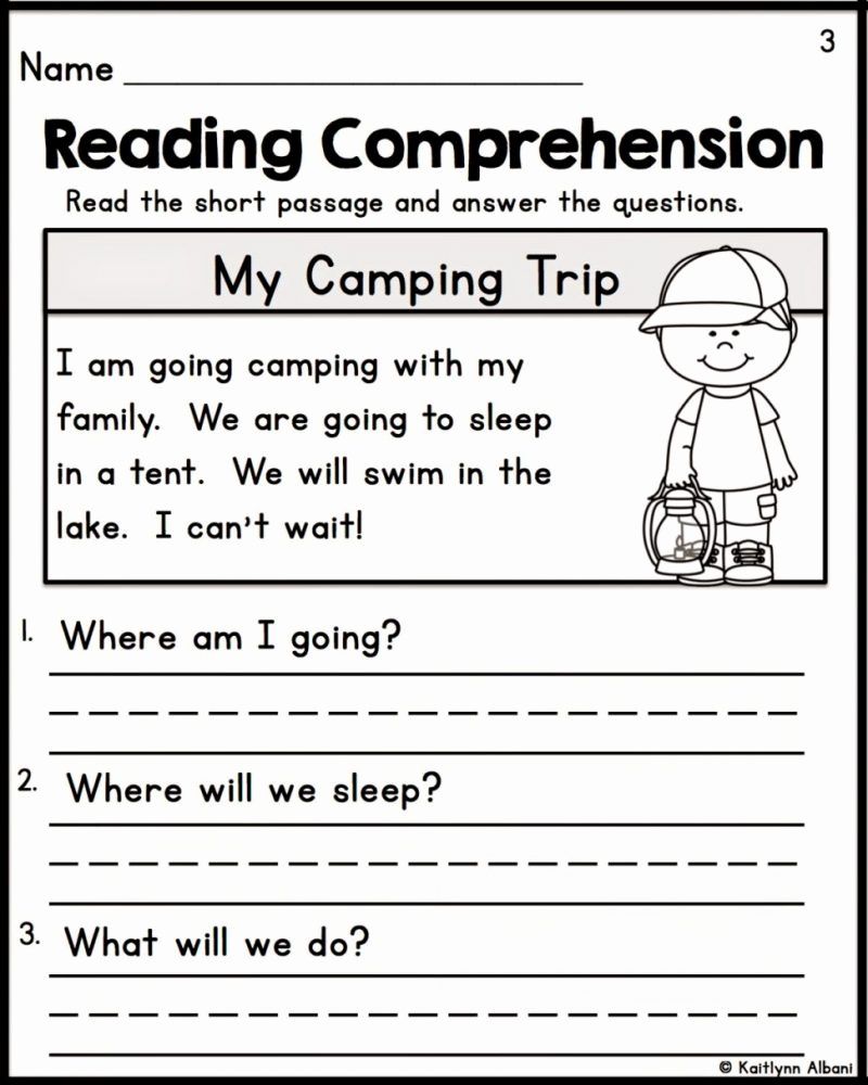 English Reading Worksheets For Kindergarten Pdf