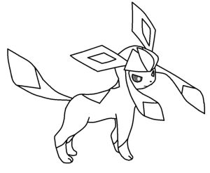 Printable Glaceon Coloring Pages
