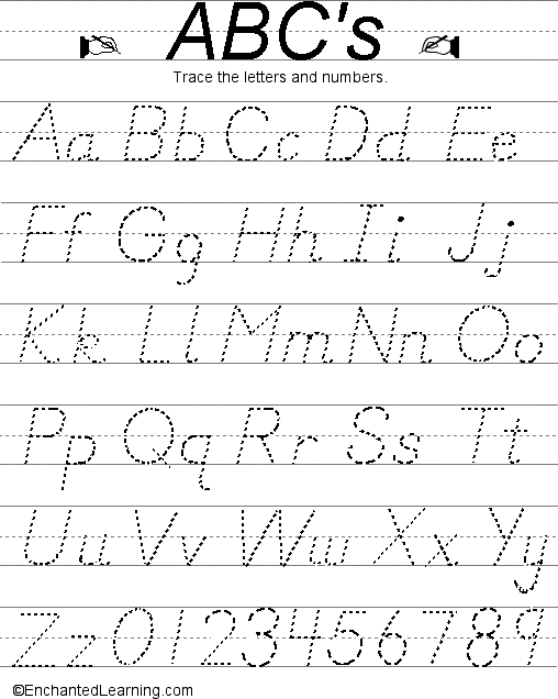 Abc Dot Handwriting Worksheets Pdf