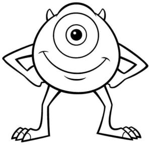 Monsters University Coloring Pages Mike Desenhos animados para