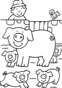 Free & Easy To Print Farm Coloring Pages Farm animal coloring pages