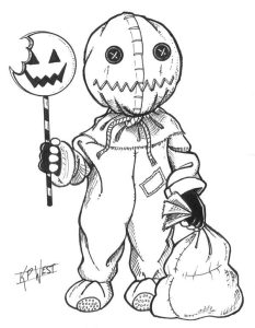 Day002 Sam by FREAKCASTLE on DeviantArt Scary drawings, Halloween art