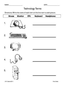 Computer Mouse Worksheets For Grade 2