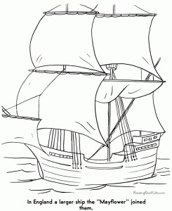FREE Printable Mayflower Coloring Pages Free printable, Thanksgiving