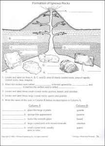 Igneous Rocks Worksheet Answer Key 27 Impressive Free Rocks and