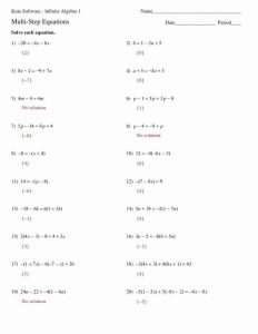Literal Equations Worksheet Answer Key Inspirational Two Step Equations