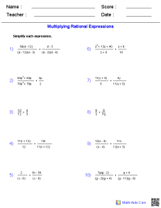 8th Grade Worksheet Category Page 1