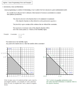 19 [TUTORIAL] ALGEBRA 2 34 LINEAR PROGRAMMING ANSWERS with VIDEO