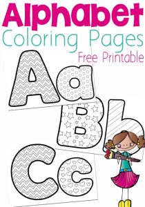 Free Printable Alphabet Coloring Pages For Preschoolers