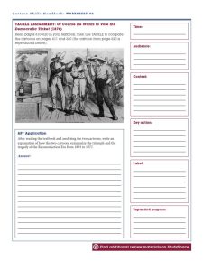 American Civil War Reading Comprehension Worksheet Answers