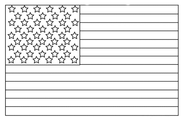Coloring Pages American Flag