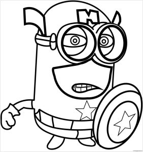 Angry Captain Minion Coloring Pages Cartoons Coloring Pages Free