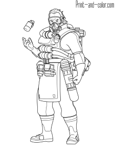 Apex Legends coloring pages Print and