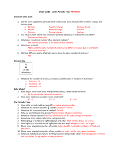 Astronomy 1 Unit Study Guide Answers