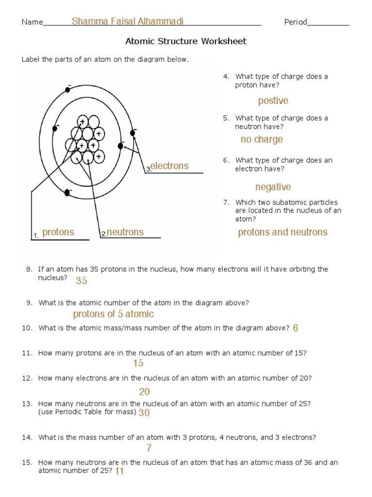 Matter And The Rise Of Atomic Theory Worksheet Answer Key