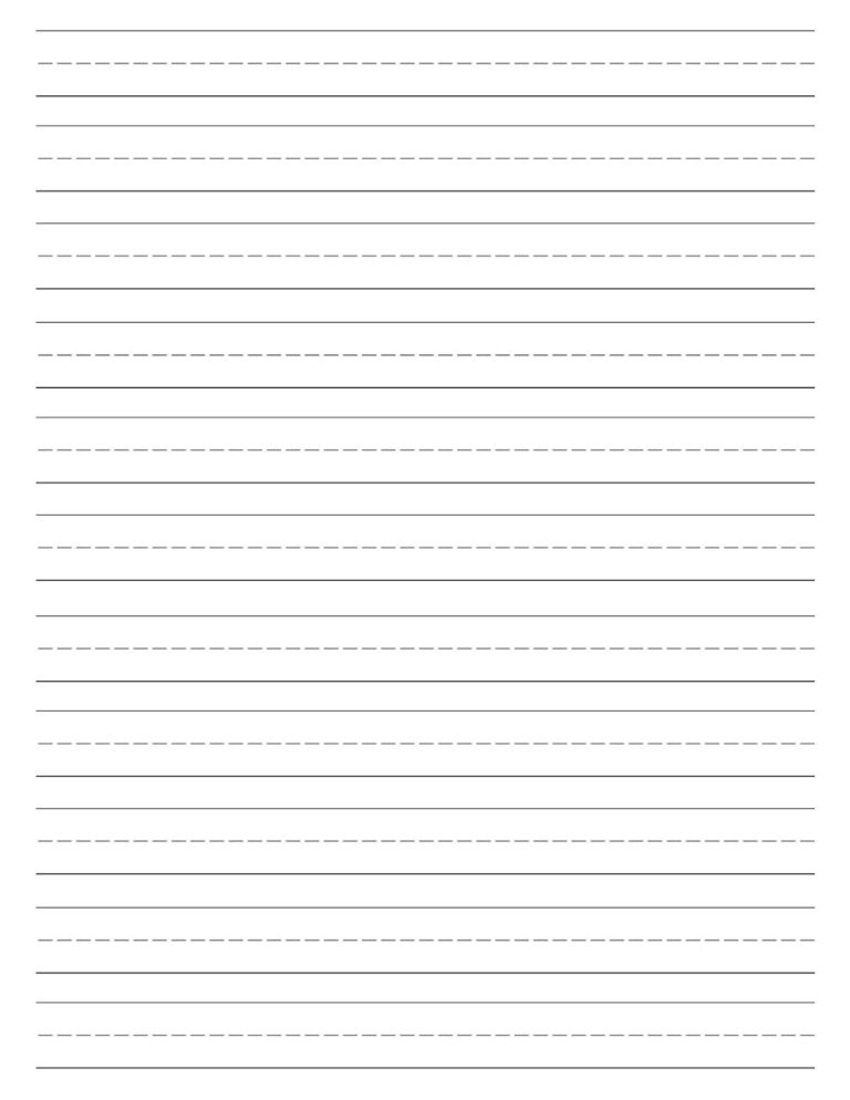 Blank Handwriting Practice Sheets Pdf