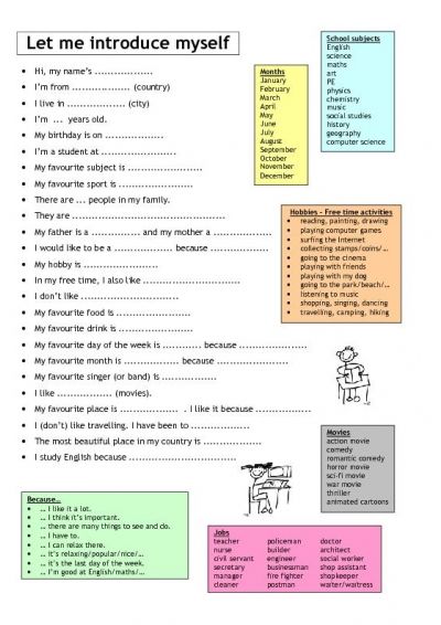 Printable English Conversation Worksheets For Beginners Pdf