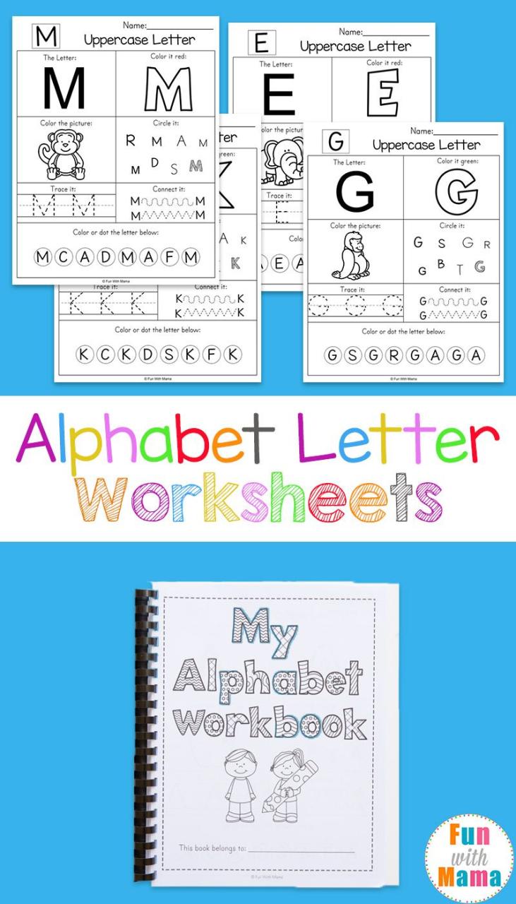 Free Printable Kindergarten Letter Worksheets