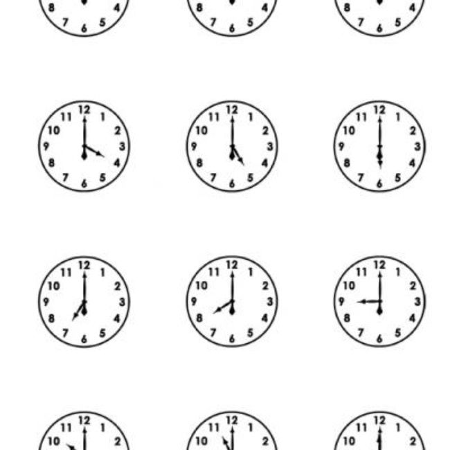 Free Printable Clock Faces