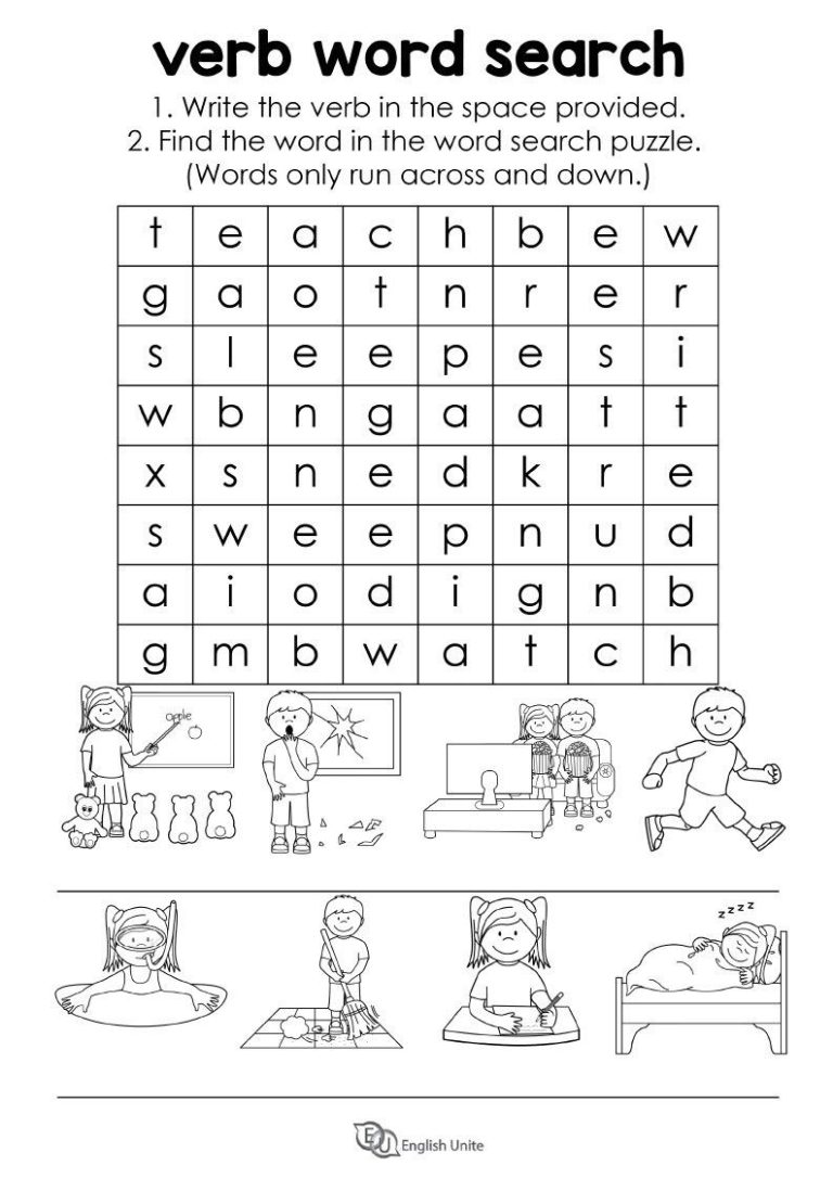 Puzzle Worksheets For Grade 2 English